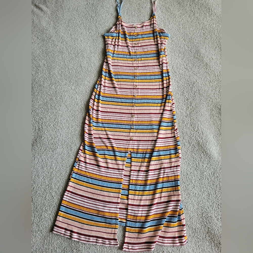 🌼B2G1🌼 Mudd Striped Maxi Dress with Button Detail XXL